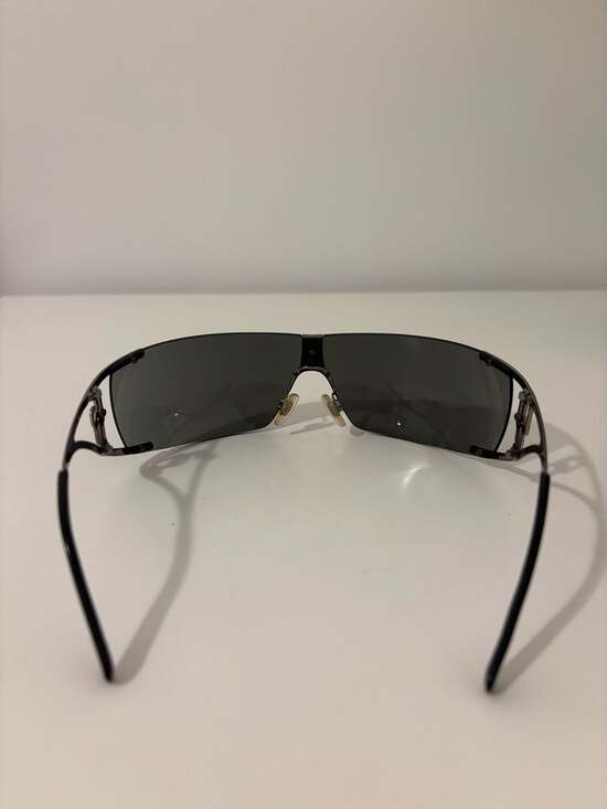 Dolce & Gabbana DG2002-B Vintage Y2K Rhinestone Shield Sunglasses
